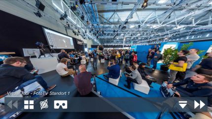 Screenshot der Panoramwiedergabe am Smartphone