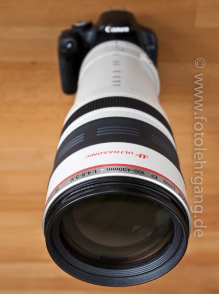 Abbildung eines langbrennweitigen Zoomobjektives