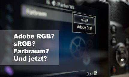 Illustration zum Dialog zur Wahl des Farbraums an einer Olympus Pen-F